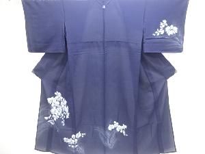 駒絽蘭模様一つ紋訪問着